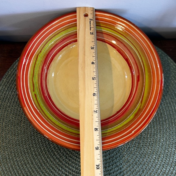Pier 1 Imports VIA Terracotta Salad Soup Pasta Bowls Made In Portugal 9” *Read* - Picture 3 of 5
